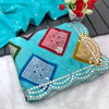 JK 118 Chinon Silk Thread Work Saree Wholesale Clothing Suppliers In India